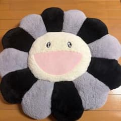 村上隆 お花クッション グレー カイカイキキ【希少】 60センチ - メルカリ