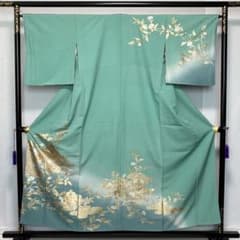 D969 訪問着 豪華金彩 螺鈿細工 花模様 正絹 着物 袷 極美品 - メルカリ