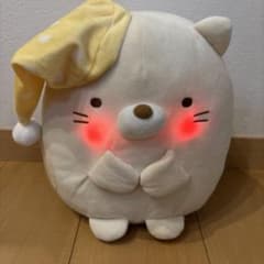 잘자요 스미코구라시 고양이 봉제인형 모자 첨부