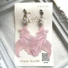 金魚イヤリング・ピアス ピンクのサムネイル