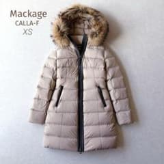 美品　Mackage CALLA-F Mackage : CALLA Agile-360 stretch light down coat with blue fox