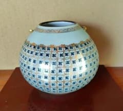 九谷焼 満山 壺 花瓶 金彩 伝統工芸 骨董 レトロ - メルカリ