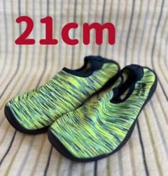 サイズ21cm☆ウォーターソックス 緑と青のストライプのサムネイル