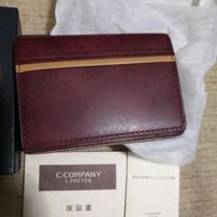 C COMPANY LIMITED 名刺入れ 本革 ボルドーのサムネイル