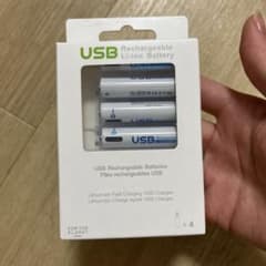 USB充電式リチウムイオンバッテリー 4本入り 単4電池のサムネイル