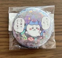 ちいかわ てんしとあくま ホログラム缶バッジ 深夜のドカ食い ハチワレ