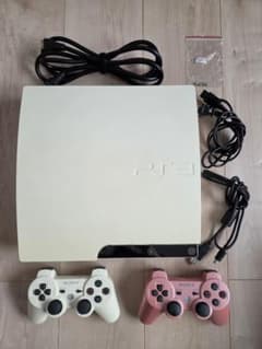 PlayStation 3 本体 ホワイト コントローラー2個のサムネイル