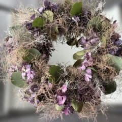初夏の紫陽花 スモークツリー ドライフラワー リース - メルカリ