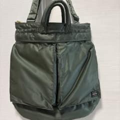 PORTER/新TANKER/HELMET BAG(L)/SG/美品 PORTER/新TANKER/HELMET BAG(L)/SG/美品 - メルカリ