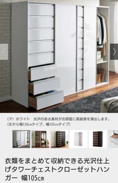 タワーチェスト　クローゼットハンガー　ディノスのサムネイル