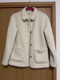 UNIQLO フリースジャケット 160 アイボリーのサムネイル
