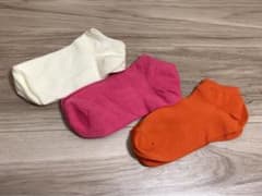 無地靴下3足セットのサムネイル