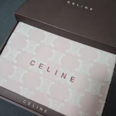 CELINE　セリーヌ　新品※訳あり※　綿ひざ掛け　ピンク　マカダム柄　ブランド CELINE セリーヌ 新品※訳あり※ 綿ひざ掛け ピンク マカダム柄 ブランド