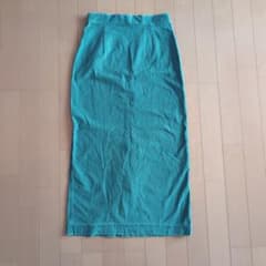 UNIQLOのデニムジャージーナローロングスカートのサムネイル