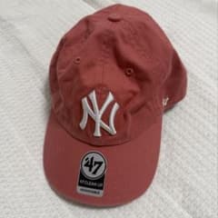 47 CLEAN UP NY ヤンキース キャップ ピンクのサムネイル