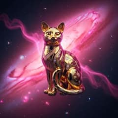 宇宙猫のイラストポスターa4額付き発送 - メルカリ