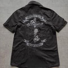 archive grunge y2k スカル刺繍 半袖シャツ Cavaria - メルカリ