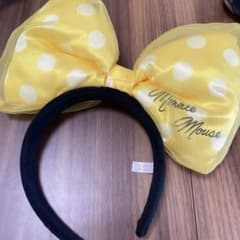 ディズニー　カチューシャ　リボン　黄色　イエローのサムネイル