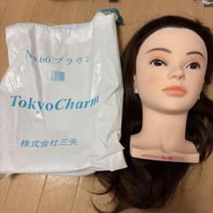 東京チャーム No.66 ブラウン アップ用ウィッグ 三矢 人毛100%のサムネイル