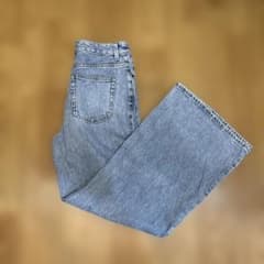レディース ストレートデニムパンツ ライトブルーのサムネイル