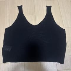 ブラック ニットビスチェのサムネイル