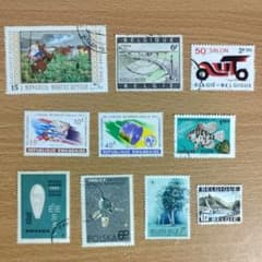 使用済み 切手 外国切手 海外切手 10枚 ベルギー、ポーランド