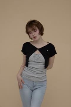 andmary Vickey flower set tops black - メルカリ