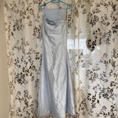 AIMER エメ 水色片肩ストラップドレス カラードレス