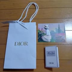 Dior ミスディオール 香水サンプルとミニショッパー　ポストカードのサムネイル
