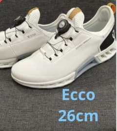 ECCO ホワイト ゴルフシューズ新品　未使用 ECCO ホワイト ゴルフシューズ EU41/26CM（CN260/2.5) - メルカリ