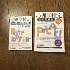 心理学検定 公式問題集 2022年度版 一問一答問題集 B領域編のサムネイル