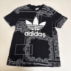 adidas オリジナルス ペイズリー柄 Tシャツ ブラックのサムネイル