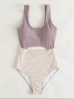 SHEIN♡ダルメシアン カットアウト ワンピース水着のサムネイル
