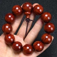념주 불교 미술품 액막이 연기물 자단 팔찌 20mm 큰옥 천연목 팔찌