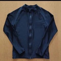 美品☆ラッシュガード150 学校 スクール 長袖 紺  男女兼用のサムネイル