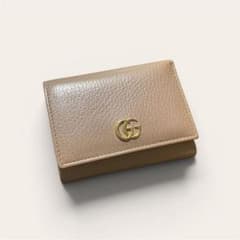 GUCCI グッチ 三つ折り財布　ベージュ 中古・古着通販】GUCCI (グッチ) 3つ折り財布 ベージュ｜ブランド