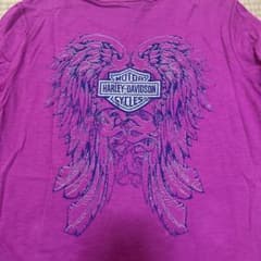 Harley-Davidson ピンク長袖Tシャツ古着y2k 平成ギャルグランジ - メルカリ