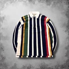 90s 대만 제 에디 바우어 멀티 스트라이프 래거 셔츠 폴로 vintage