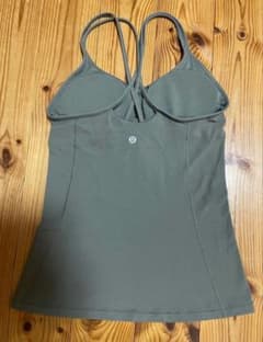 Lululemon Crossback Camisole, Gray, Size 4