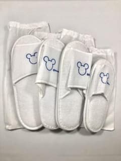 即日発送◎ 新品 香港ディズニーランド ハリウッドホテル スリッパ 4足セット③のサムネイル
