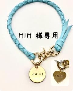 MIMI様専用　真鍮タグ付き首輪チョーカー ブルーのサムネイル