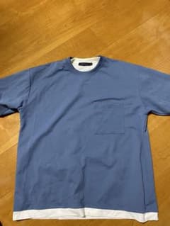 RAGEBLUE レイヤード ポケットTシャツ ブルー Mのサムネイル
