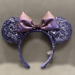 ディズニー カチューシャ スパンコール パープルのサムネイル