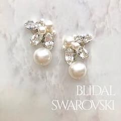スワロフスキーブライダルパールピアス✨ウェディングドレス. ブライダルシューズのサムネイル