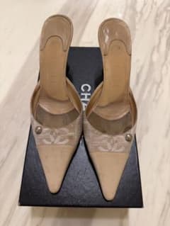 CHANEL ニュートラベルライン　ミュール　パンプス CHANEL ニュートラベルライン ミュール パンプス - メルカリ