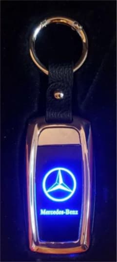 ベンツ　光る電子ライター　キーホルダーのサムネイル