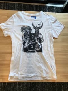 addidas 白Tシャツ(XL) バスケットデザイン　3トリオのサムネイル