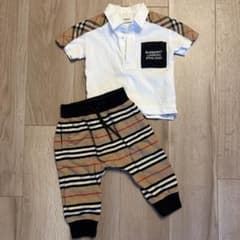 美品✨BURBERRY✨ポロシャツとパンツセット 18M 86㎝ 12M 80㎝ - メルカリ