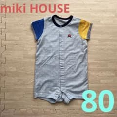 【used】miki HOUSE ロンパース80のサムネイル