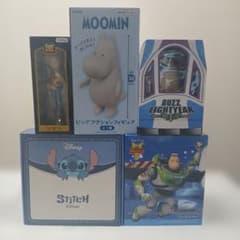 新品未開封 トイ・ストーリー５ ムーミン スティッチ まとめ売り